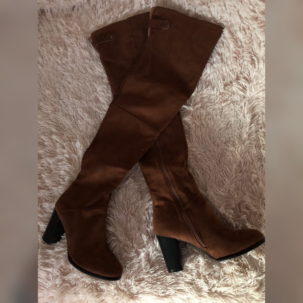 NEW thigh high heel booties from BEBO